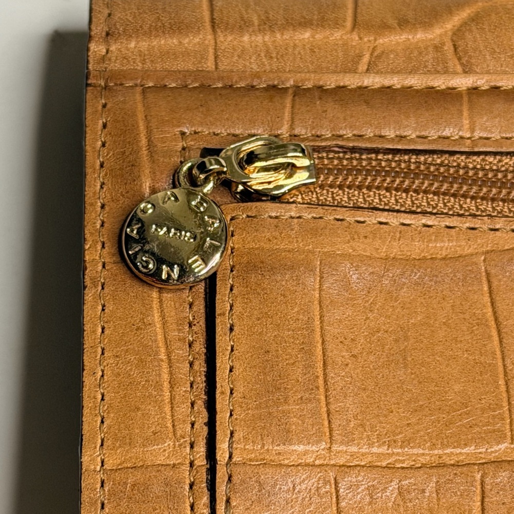 Balenciaga Tan Croc-Embossed Wallet - Picture 4 of 8